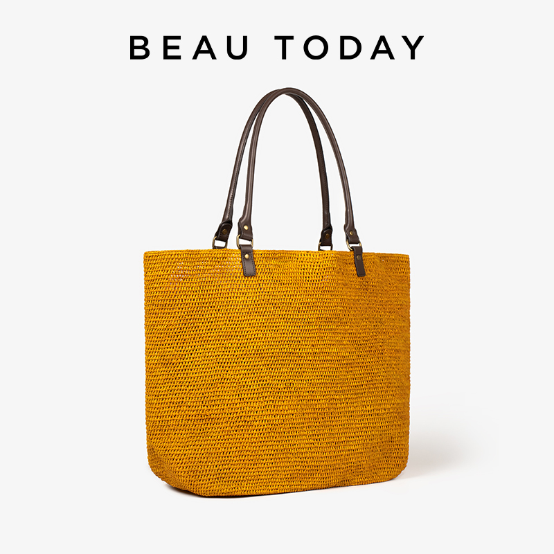 Women'S Raffia Bags - BEAUTODAY Casual Tote Damska Torba z