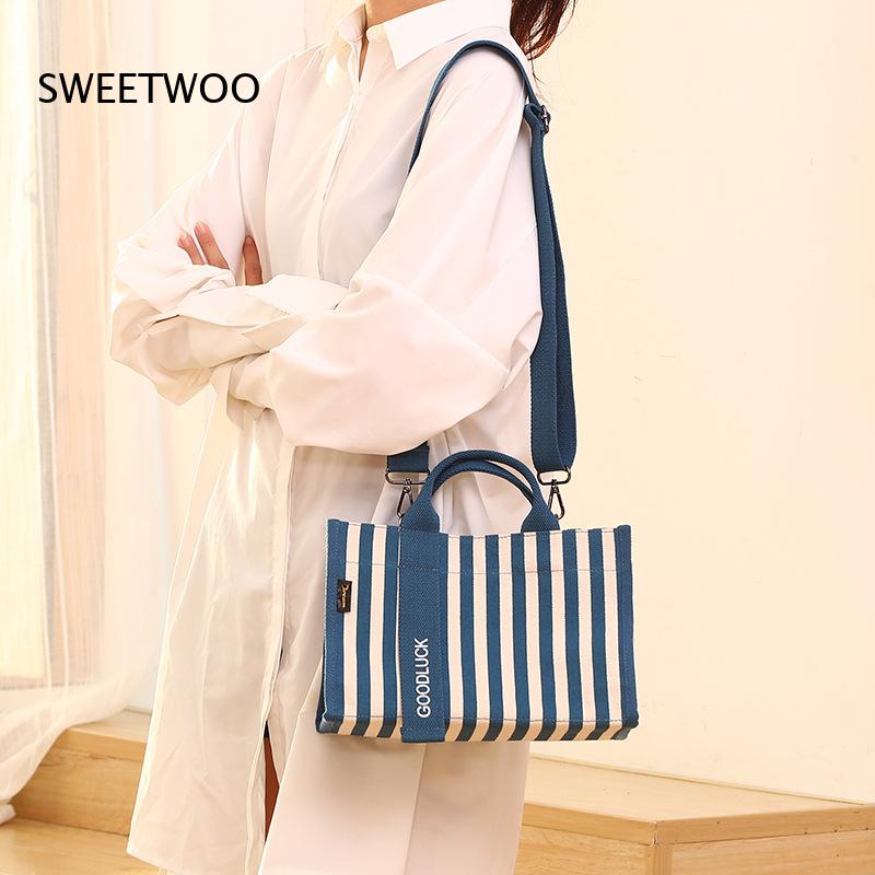 Women Hand Bags For Office - 2026 Mała torba płócienna w pionowe