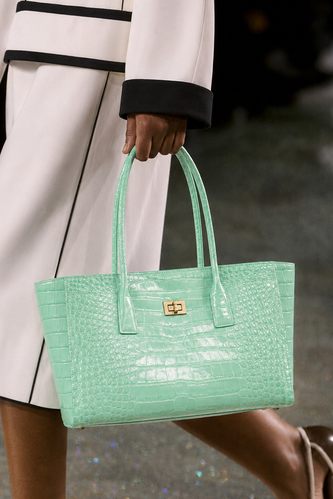 Women Hand Bags For Office - SHELKSBAG Błyszcząca torba typu tote z