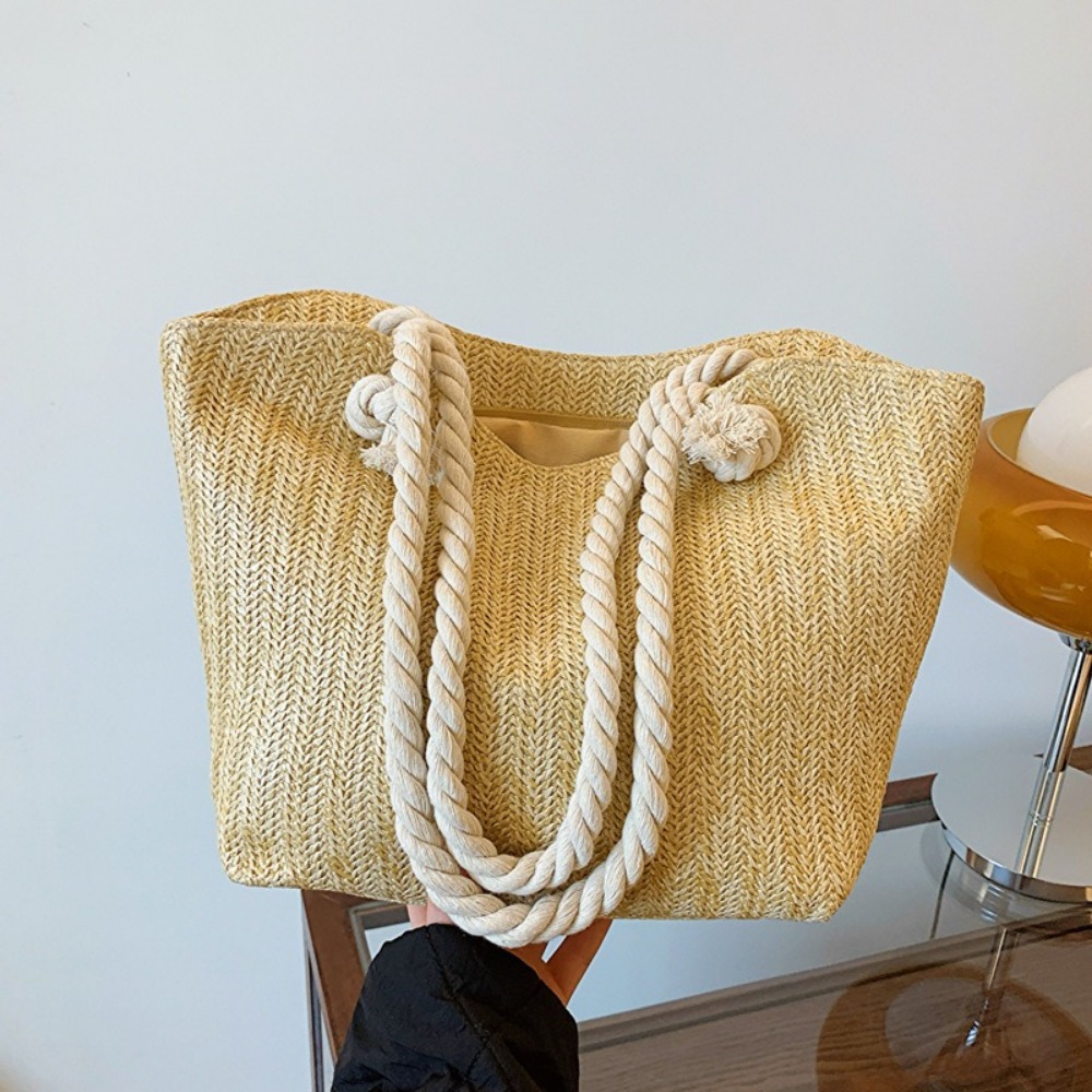 Women'S Raffia Bags - Nowa letnia torba plażowa o dużej