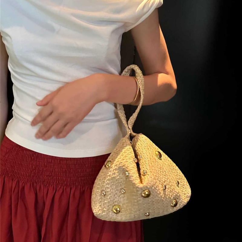 Trójkątna Tkana Torebka Kopert – Women'S Raffia Bags recenzja i cena