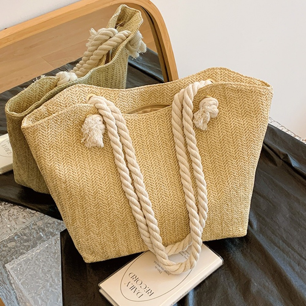 Nowa letnia torba plażowa o du – Women'S Raffia Bags recenzja i cena